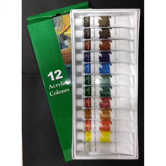 Acrylic Tube 12ml - 12Pcs Box - Daya / Link