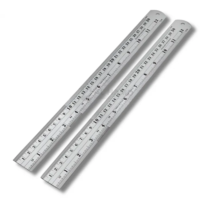 Steel Scale 12inch Thick (09) Pcs SS12inch