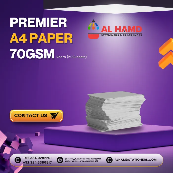 Premier A4 Paper 72gsm - 70gsm Ream (500Sheets)