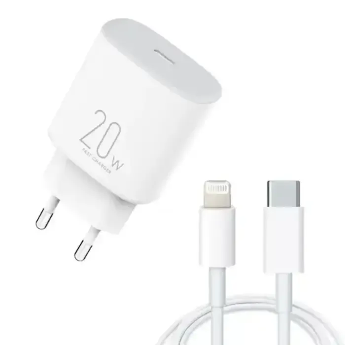 Itel iPhone Charger 20W Fast Charger - ICW-202e White - Pcs