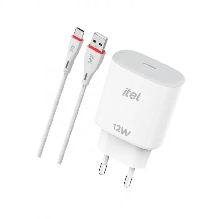 Itel Type C Charger 12W - ICW-121ec White - Pcs