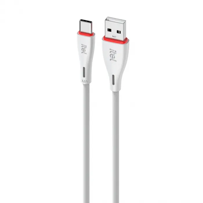 Itel Type C White 1m Cable - icd-c24 - Pcs