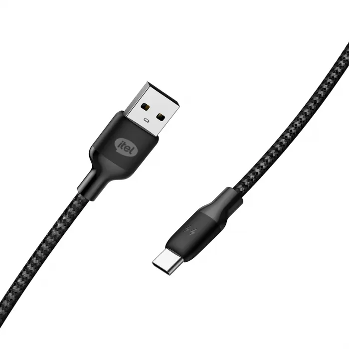 Itel Type C Black 1m Cable - icd-c22 - Pcs