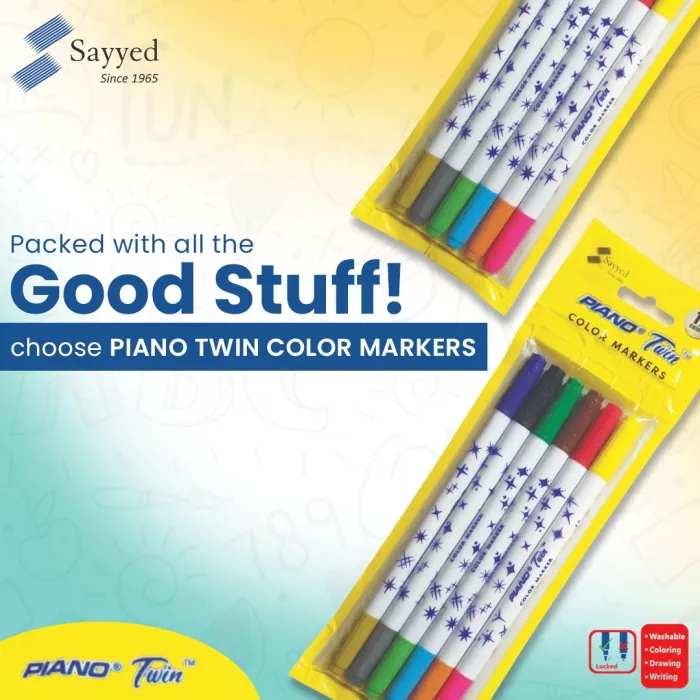Piano Twin Marker 6=12