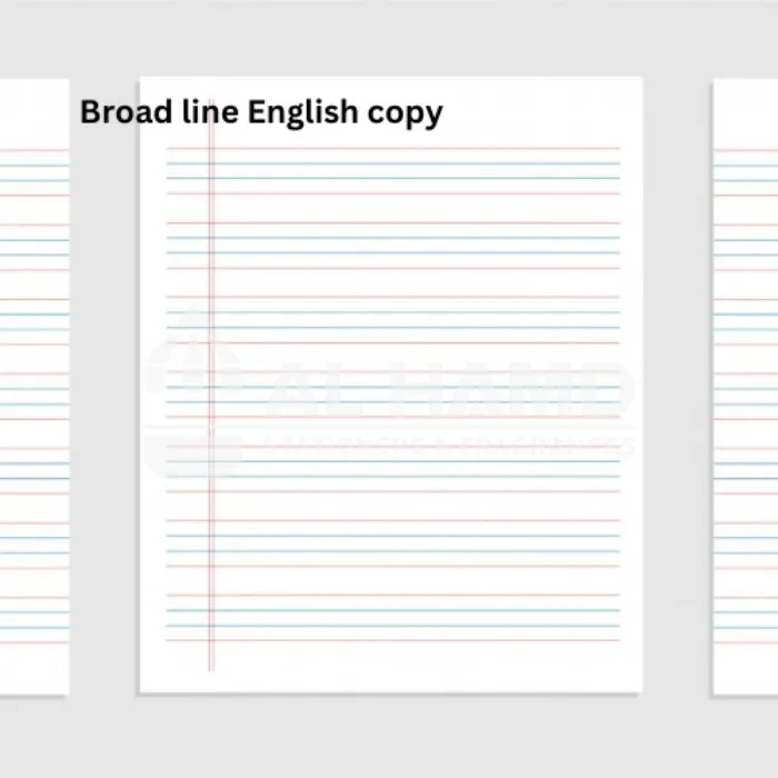 Broad Line 4L 200Pgs Copy Size 9.5" * 7.5" English