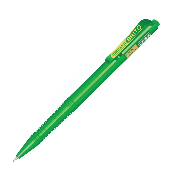 Mercury Brito Ball Pen Green ultra smooth ink 10s Pkt