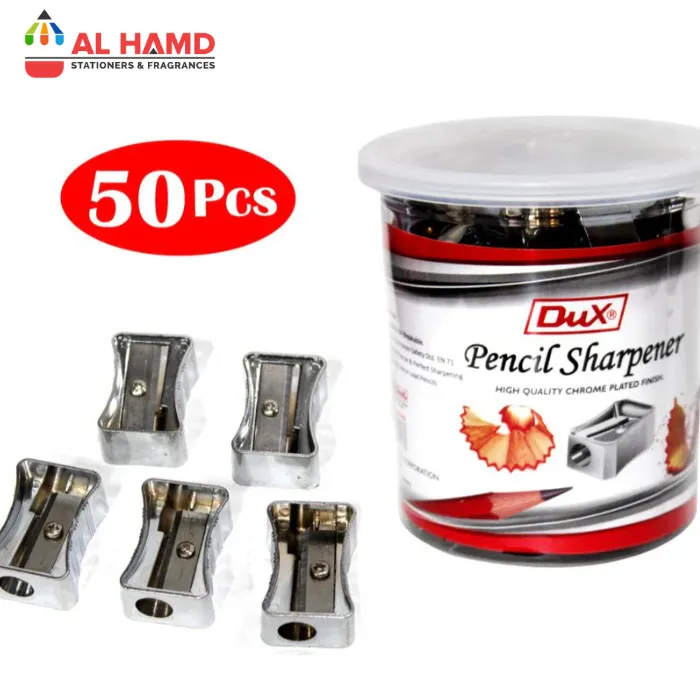 New Silver Chrome Sharpner 50Pcs Jar
