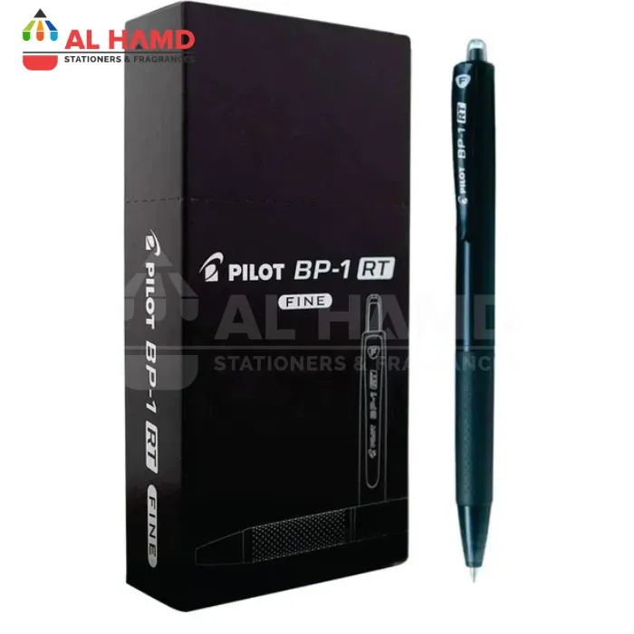 Pilot Black BP-1 RT 0.7 Fine Ball Pen 12's Box - PBP1Bk