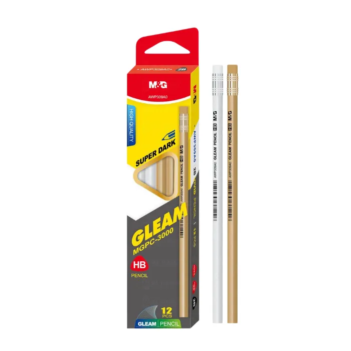 GLEAM 3000 M&G Pencil 12Pcs Pkt AWP309A0 / MGPC-3000