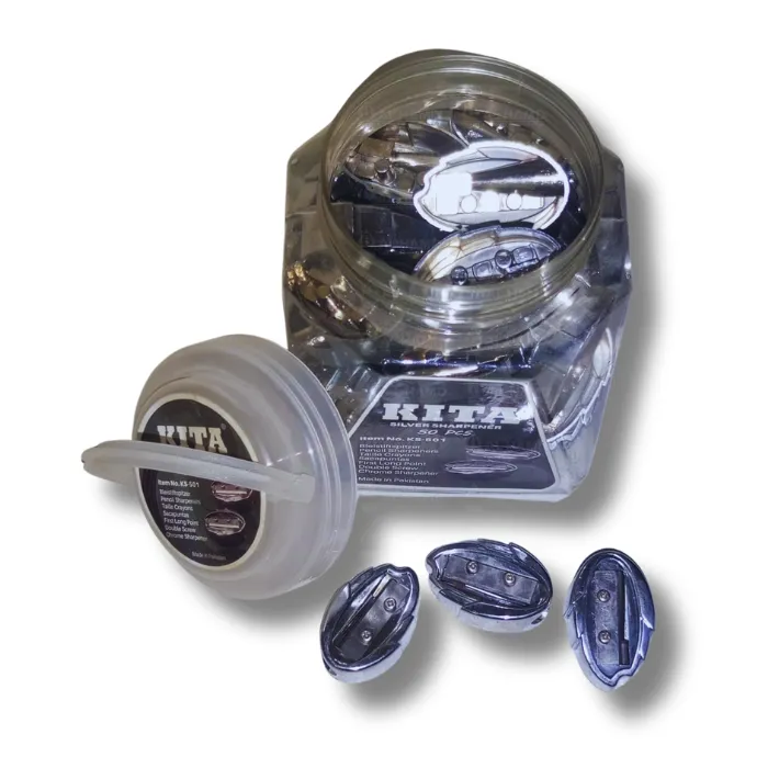 Kita Silver Chrome Sharpener 501 50's Jar KSSh