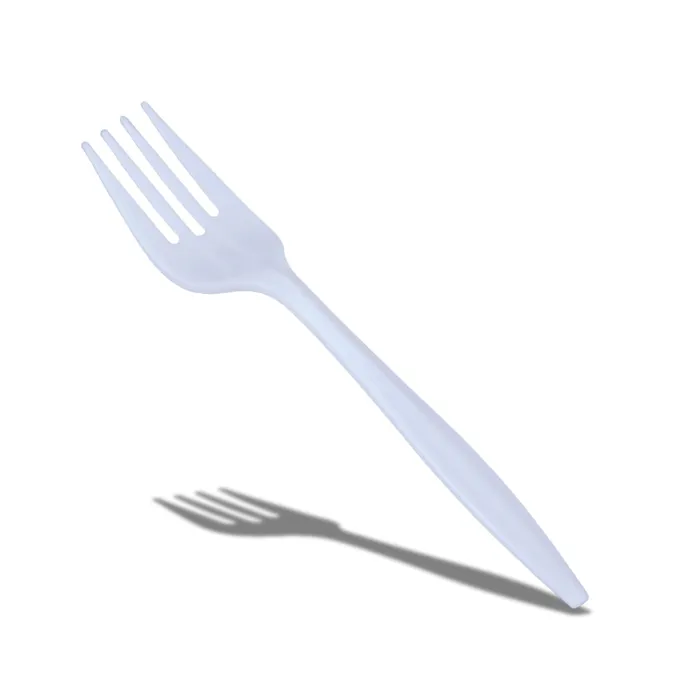White Plastic FORK Pkt(100pcs) WPF
