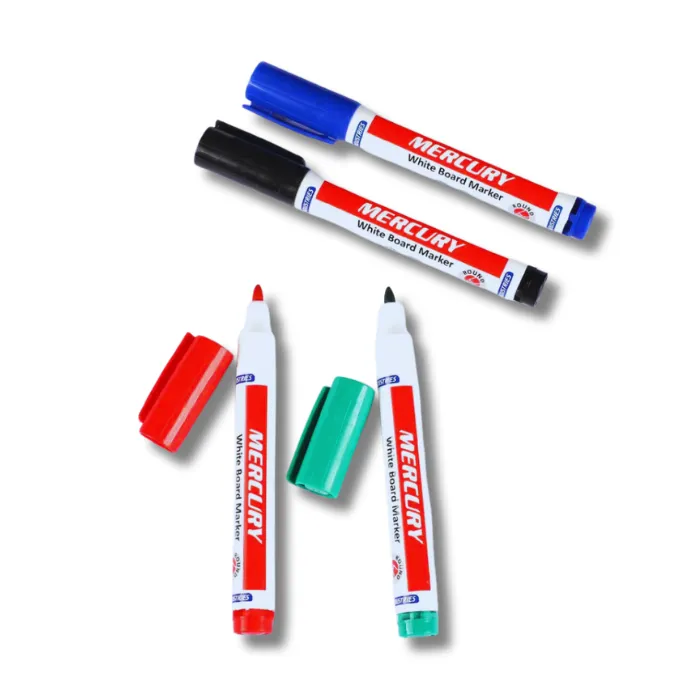 NEW Mercury Dry Erase Marker Round Black Pcs NMDEMBk