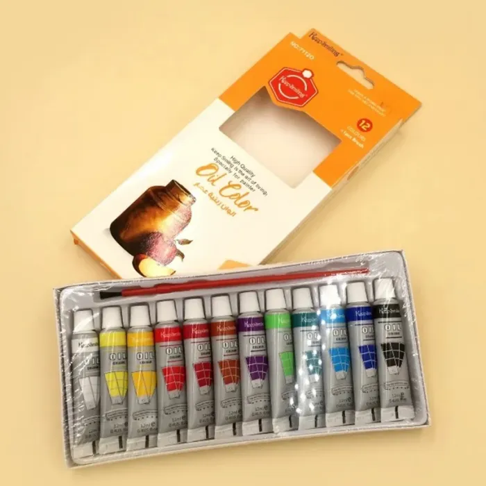 Keep Smiling Oil Paint Set Of 12