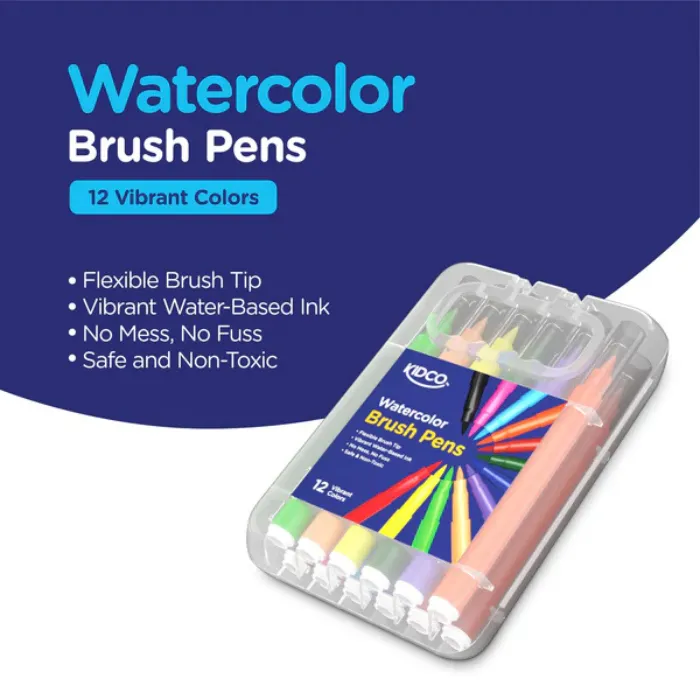 Kidco Watercolor Brush Markers 12colors
