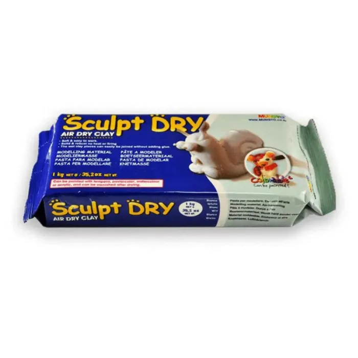 Mungyo Sculpt Dry – 500g - Air Dry Clay - White and Terracotta